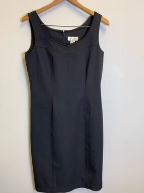 Spiegel Black Sleeveless Midi Sheath Dress